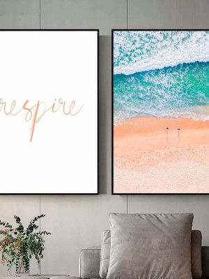 Composição respire e a praia