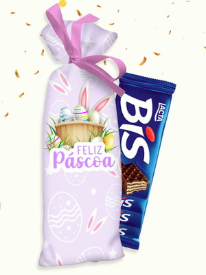 Saquinho bis porta chocolate bis páscoa lembrancinha páscoa
