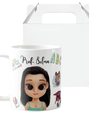 Caneca personalizada presente professora de alfabetização