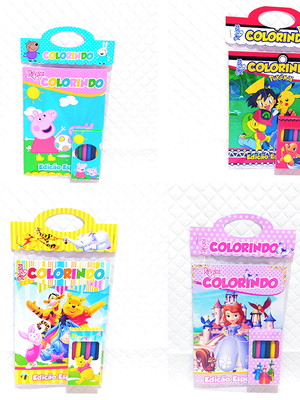 Kit de colorir varios temas