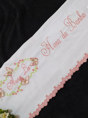 Toalha fralda personalizada