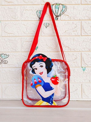 Bolsa lancheira 3d branca de neve e príncipe disney 20x20