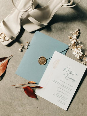 Convite de casamento minimalista ray
