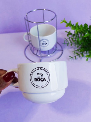 Conjunto com 2 xícaras personalizado