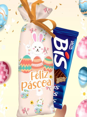 Saquinho bis porta chocolate bis páscoa lembrancinha páscoa