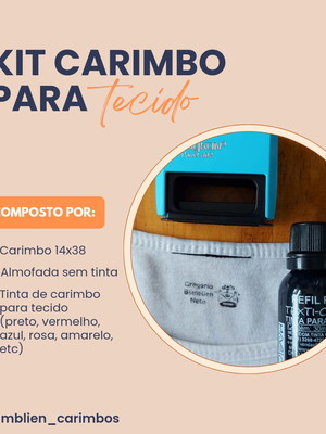 Carimbo Icone Personalizado para Tecidos - Artecraft Gift Design