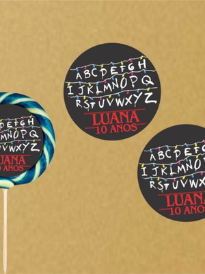 Adesivo pirulito stranger things