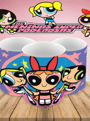 Caneca polímero as meninas super poderosas personalizada