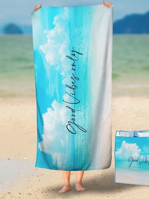 Kit toalha de praia + sacola