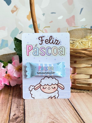 Tag com balinhas personalizadas páscoa