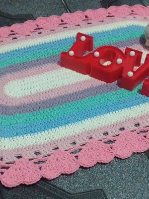 Tapete candy colors bico coração