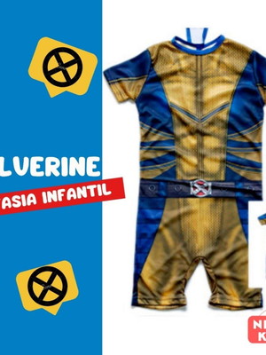 Fantasia curta sem enchimento wolverine