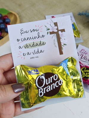 Card para 1 bombom de páscoa