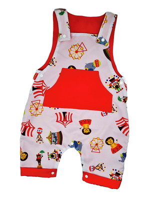 Macacão masculino temático circo