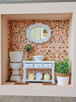 Quadro miniatura de lavabo - black friday