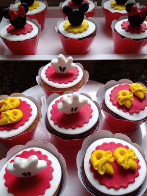 Cupcake personalizado tema minnie
