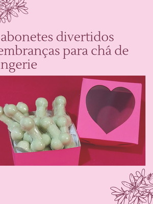 Sabonetes artesanais para chá de lingerie
