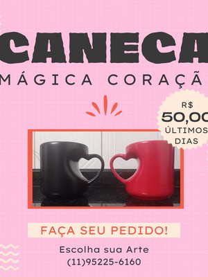 Caneca mágica coração