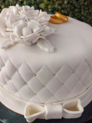 Bolo clássico de casamento
