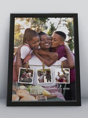 Foto colagem personalizada, tema: família