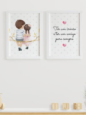 Quadros para quarto de irmãos quarto compartilhado