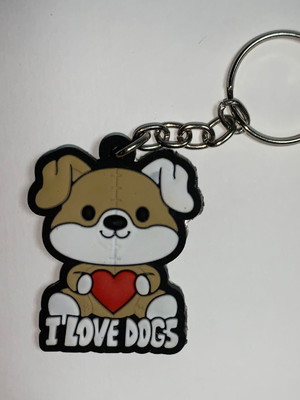 Chaveiro cachorrinho bege