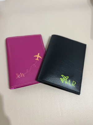Porta passaporte em sintético personalizado