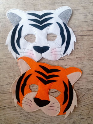 Máscara infantil felinos
