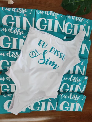 Maiô personalizado body feminino madrinhas e noiva