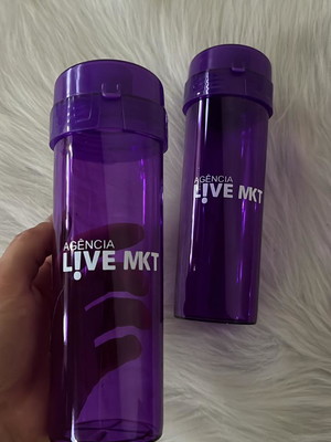 Garrafa personalizada roxa