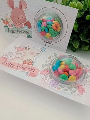 Kit com 10 blister com confeti - páscoa
