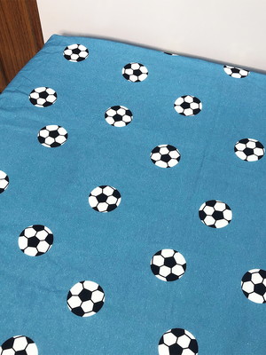 Lençol de elástico berço bolas azul