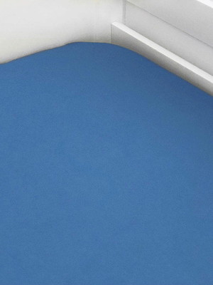 Lençol de elástico viúva azul celeste liso