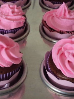 Mini cupcakes chocolate recheado