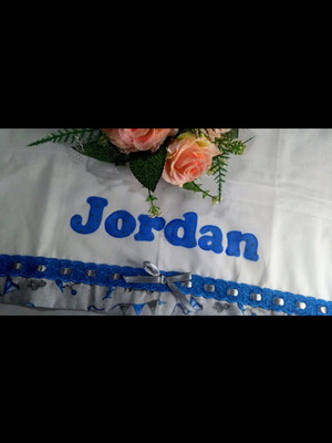 Fralda com nome pintada