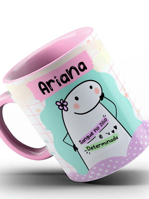 Caneca color xicara flork signo ariana áries