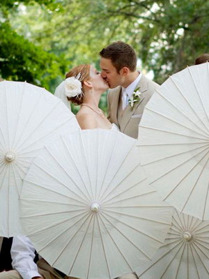 Sombrinha wedding branca