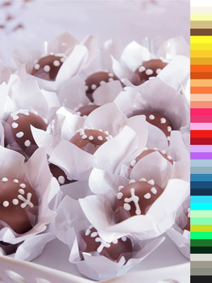 250 forminhas flor para doces finos