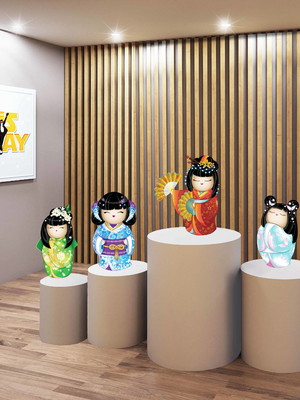 Display kokeshi (de mesa)