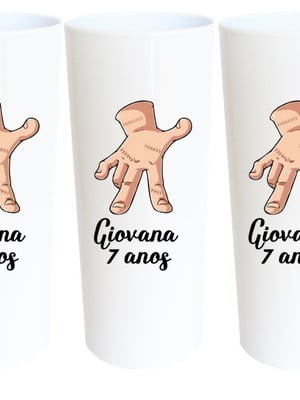 Wandinha mãozinha copo personalizado