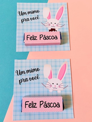 Card com bis pascoa