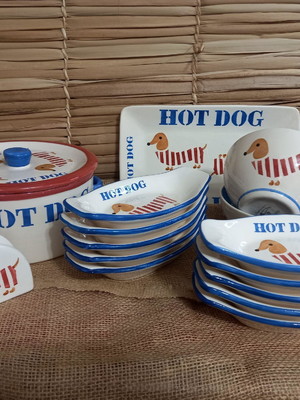 Pratinho barquinhade hot dog- cachorro quente kit 15 pecas.