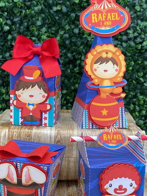 Kit: 16 lembrancinhas personalizadas circo