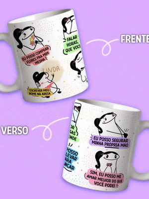 Caneca flork música flowers miliey cyrus
