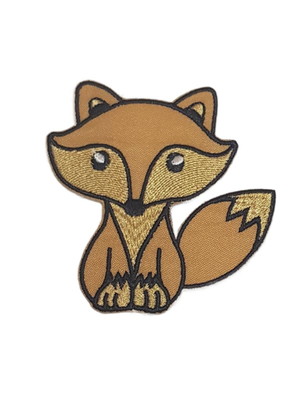 Raposa patch aplique bordado termocolante - 1 pç
