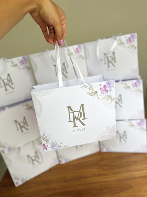 30 sacolas personalizadas casamento aniversários formatura