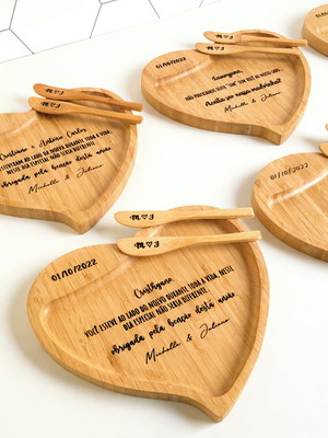 Petisqueira love personalizada convite padrinhos casamento