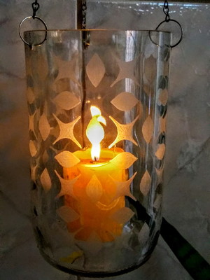 Luminária de vidro