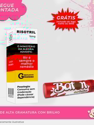 Caixa de remédio para batom - risotril