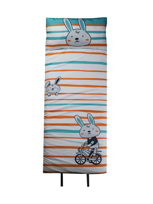 Saco de dormir infantil mini cama médio com zíper coelho